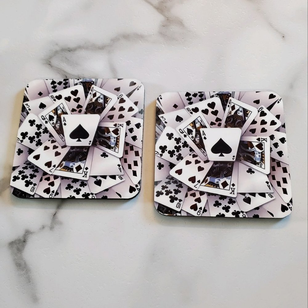 Deck of Cards 2 Pack Coasters